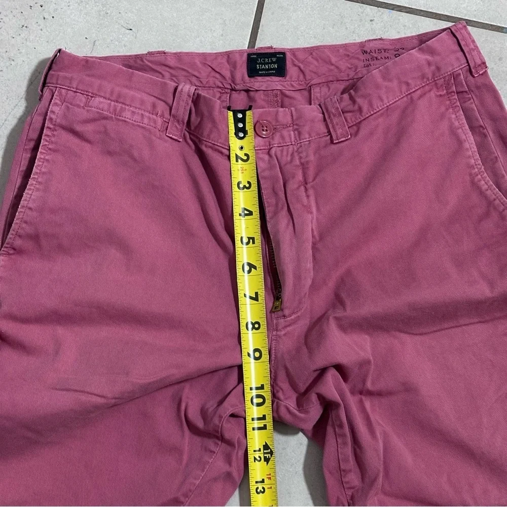 J.Crew Men Pink Twill Stanton Chino‎ Shorts Classic Fit size 32.